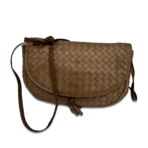 Bottega Veneta tas Intrecciato gevlochten leer bruin