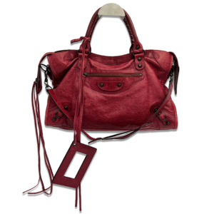 Balenciaga City tas medium bordeaux