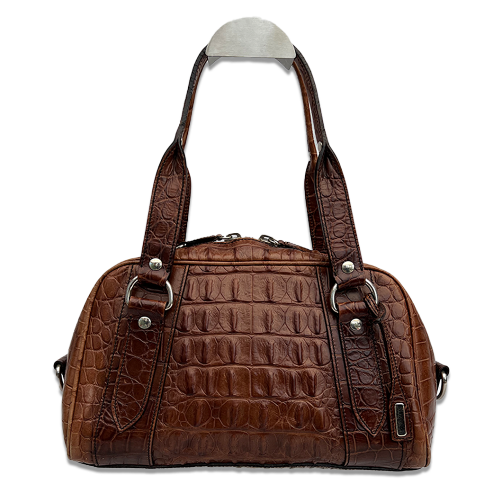 Miu Miu tas St. Cocco Holly embossed leer bruin