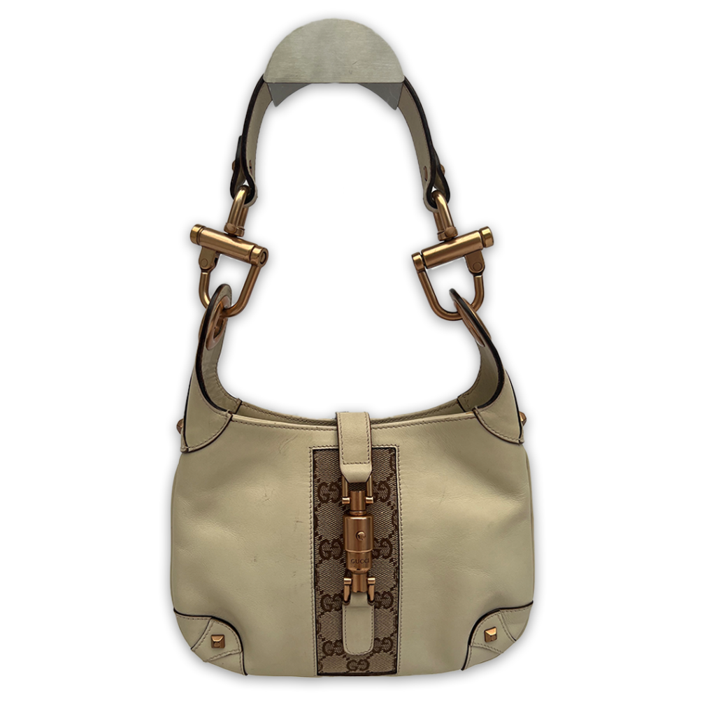 Gucci tas Jackie Mini leer beige