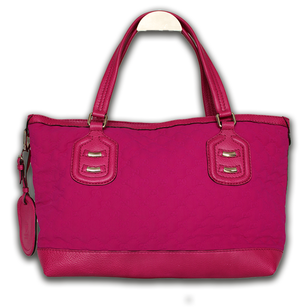 Gucci Guccissima tas Techno Tag Neopreen Fuchsia